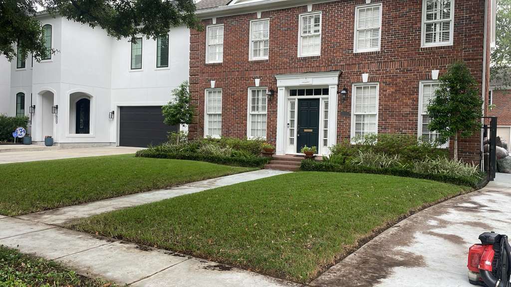 after landscaping in houston