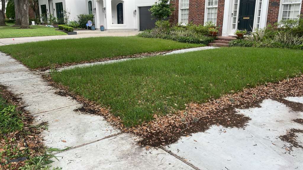 before 1 before landscaping in houston